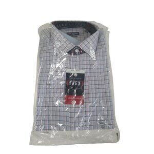 New Van Heusen‎ Ultra Flex Spread Collar Long Sleeve Wrinkle Free Dress Shirt